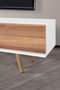 Hanah Home Ela 3630 Soporte para TV Blanco y nogal